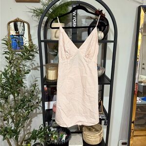 Something New  veto mods Orange and White Striped Dress size xl